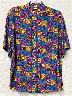 C&A short sleeve button down shirt men’s large EUC
#1071